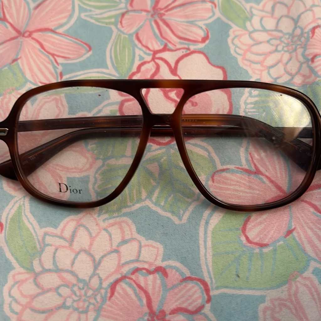 Authentic Christian Dior Dioressence 16 Eyeglasses C. Dark Havana 55mm